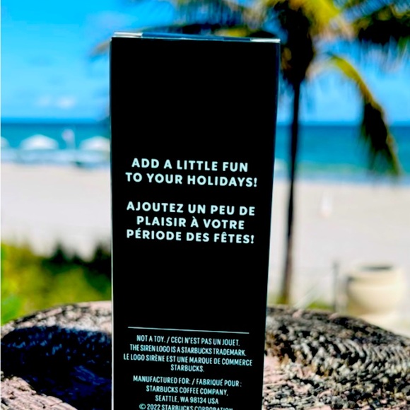 Starbucks Gold Chrome Studded Keychain FOB Bling Ornament Cup Holiday Metallic - Picture 3 of 3